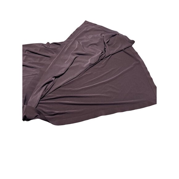 Norma Kamali Black Halter Turtle Side Slit Gown L - Picture 6 of 6